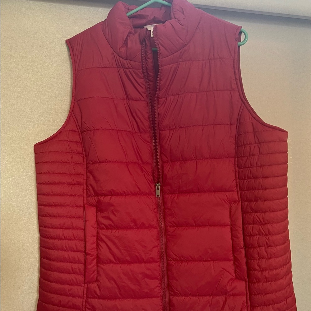 Time and Tru Women's Pink Quilted Vest